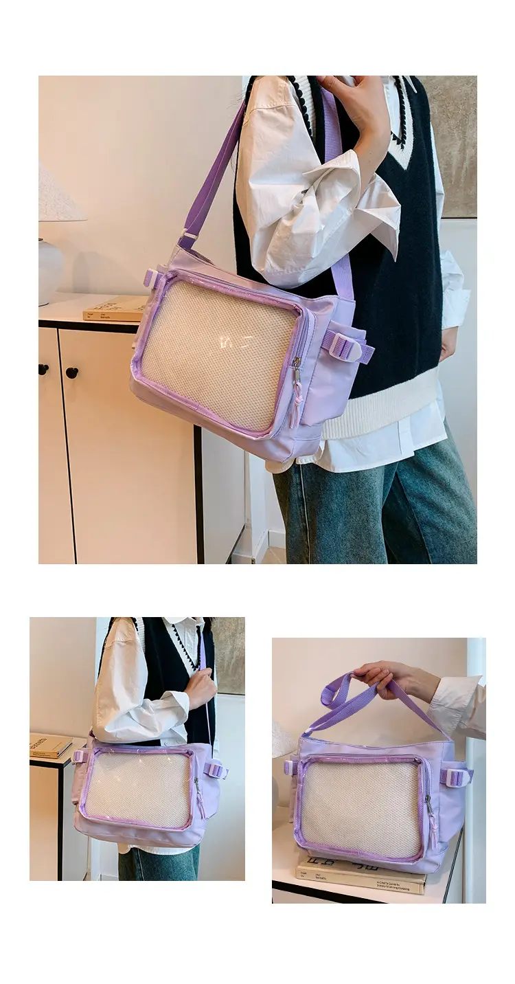 Purple Transparent Shoulder Crossbody Bag for Women — feature 22