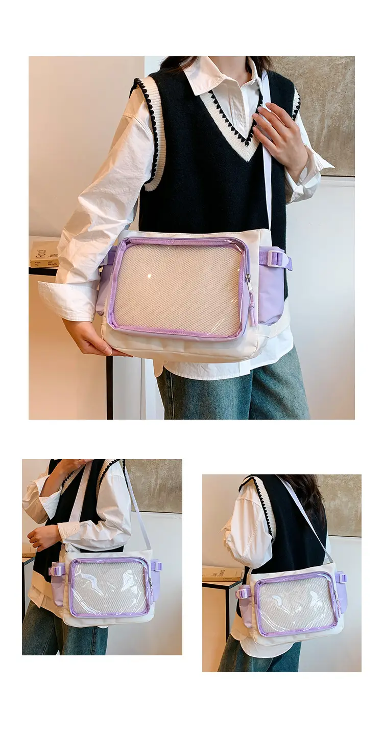 Purple Transparent Shoulder Crossbody Bag for Women — feature 23