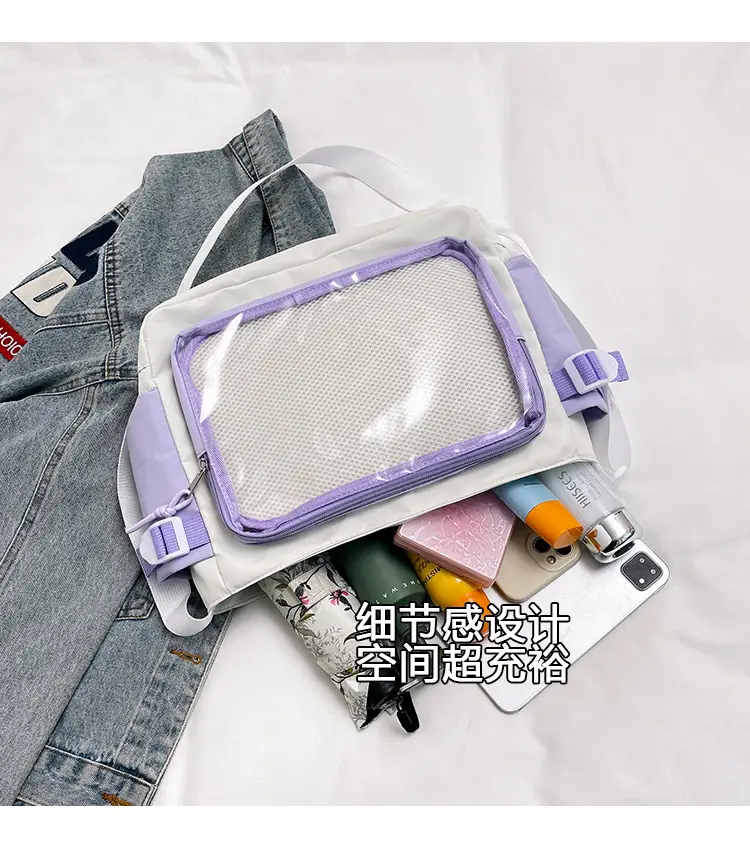 Purple Transparent Shoulder Crossbody Bag for Women — feature 7