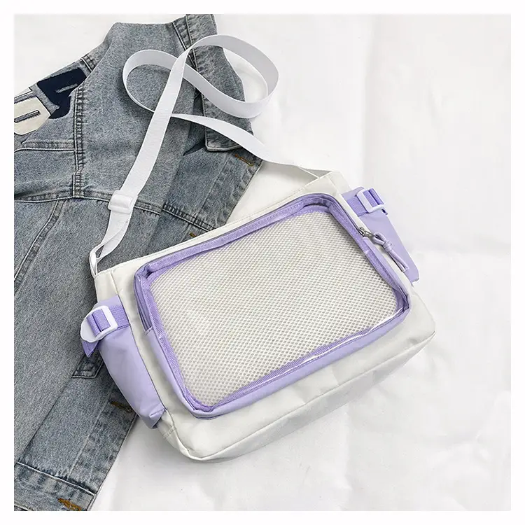 Purple Transparent Shoulder Crossbody Bag for Women - Image 4