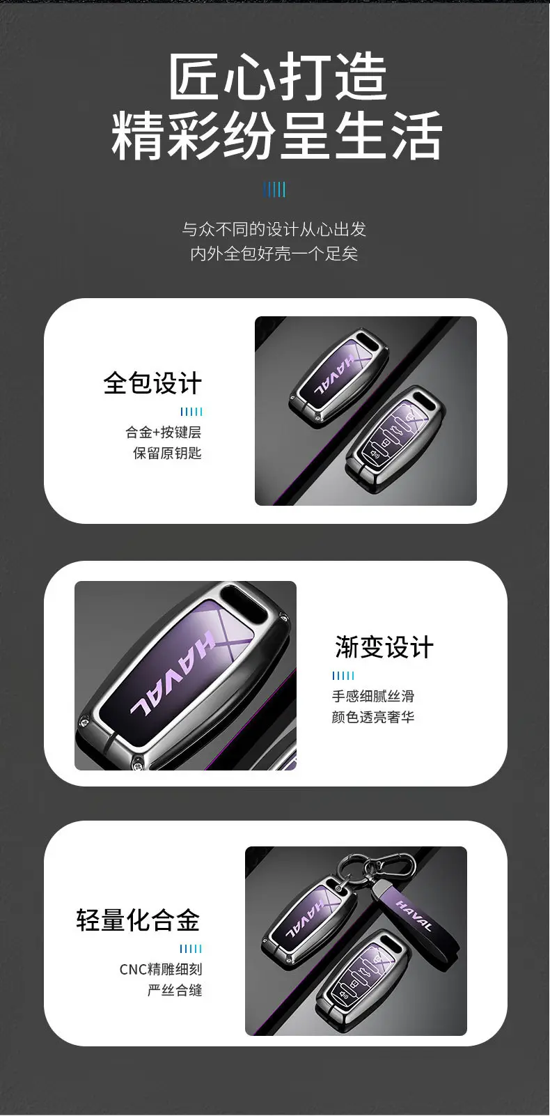 Great Wall Haver Key Cover for H2S M6 F5 F7X Big Dog — feature 9