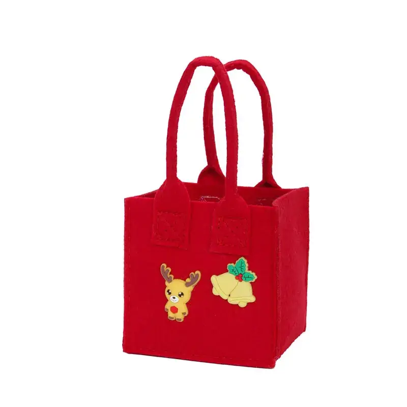 Felt Christmas Eve Apple Bag for Kids Candy Gift - Image 33