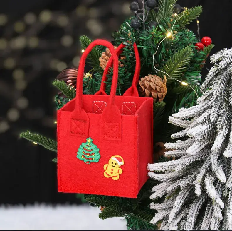 Felt Christmas Eve Apple Bag for Kids Candy Gift — feature 10