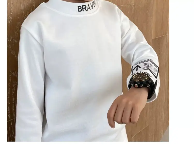 Kids Orange Hoodie with Logo for Boys Autumn Winter Wear — feature 14
