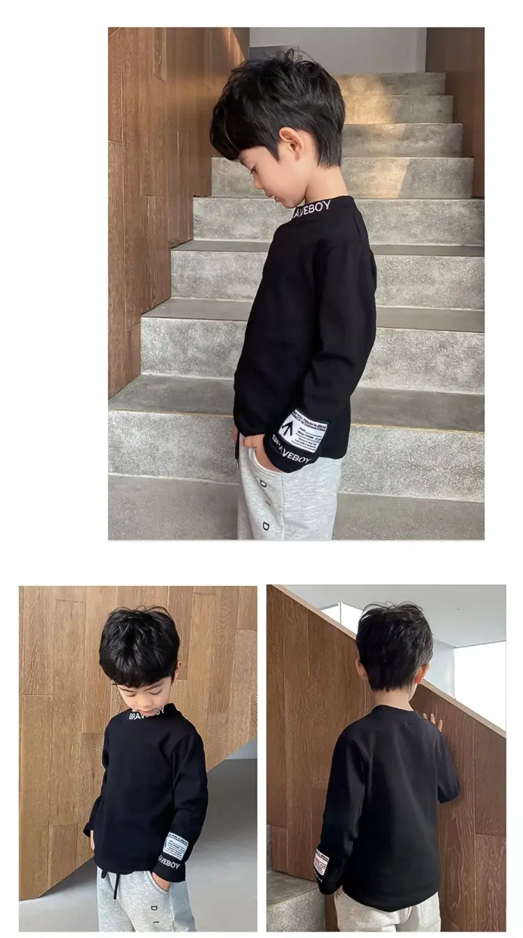 Kids Orange Hoodie with Logo for Boys Autumn Winter Wear — feature 15