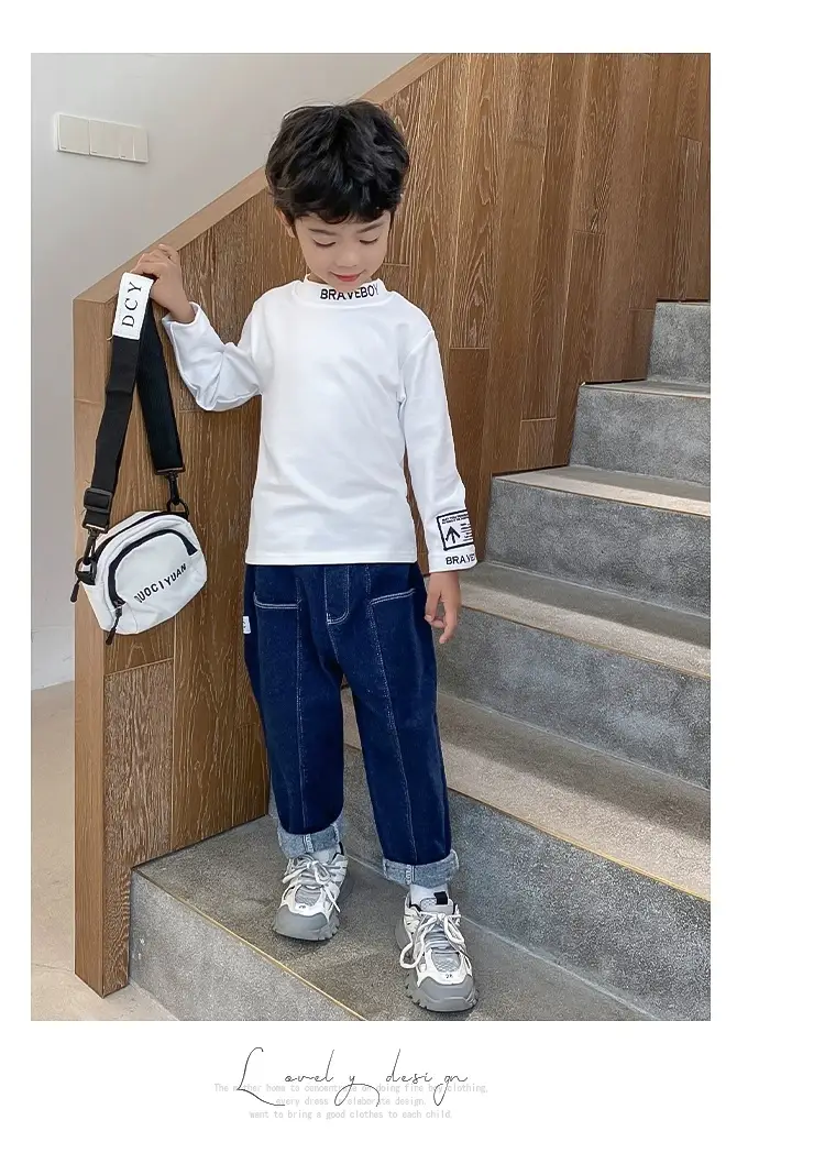 Kids Orange Hoodie with Logo for Boys Autumn Winter Wear — feature 6