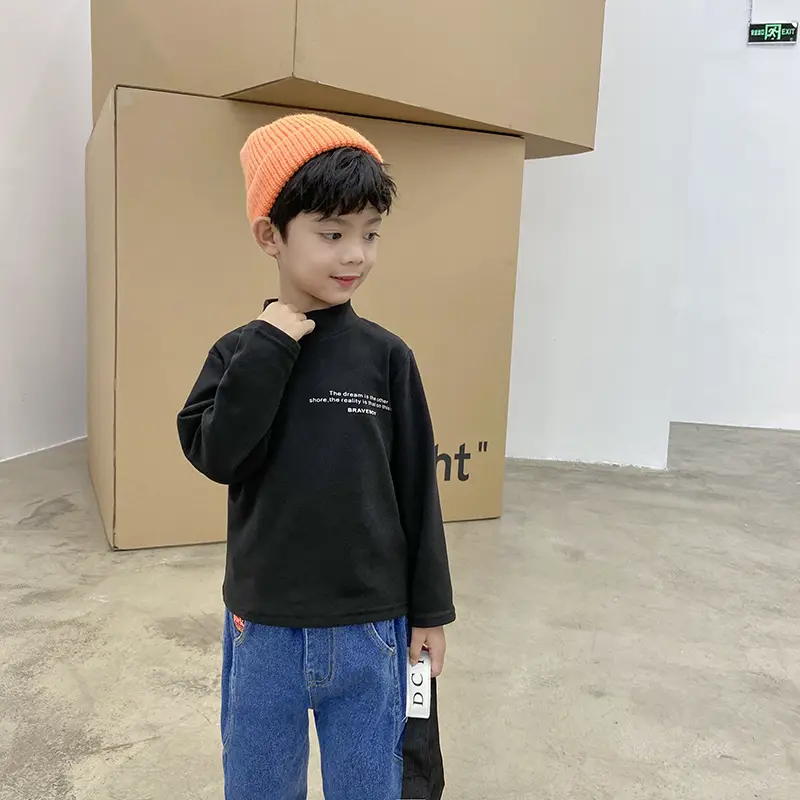 Kids Orange Hoodie with Logo for Boys Autumn Winter Wear - Image 13