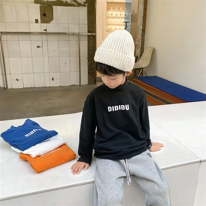 Kids Orange Hoodie with Logo for Boys Autumn Winter Wear - Image 16