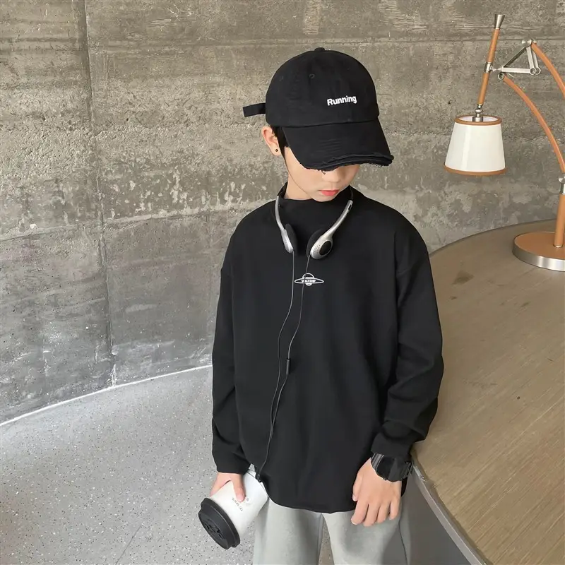 Kids Orange Hoodie with Logo for Boys Autumn Winter Wear - Image 22