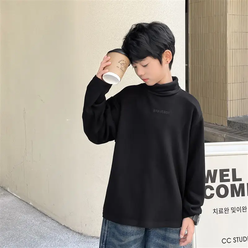 Kids Orange Hoodie with Logo for Boys Autumn Winter Wear - Image 38