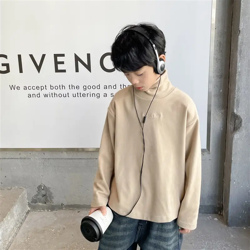 Kids Orange Hoodie with Logo for Boys Autumn Winter Wear - Image 40