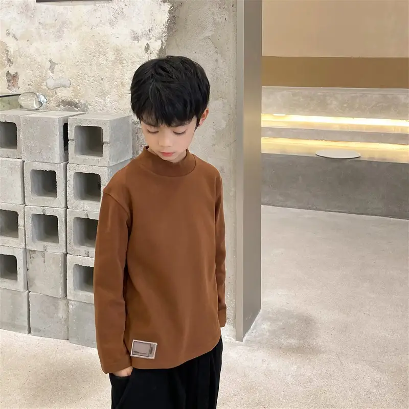 Kids Orange Hoodie with Logo for Boys Autumn Winter Wear - Image 7