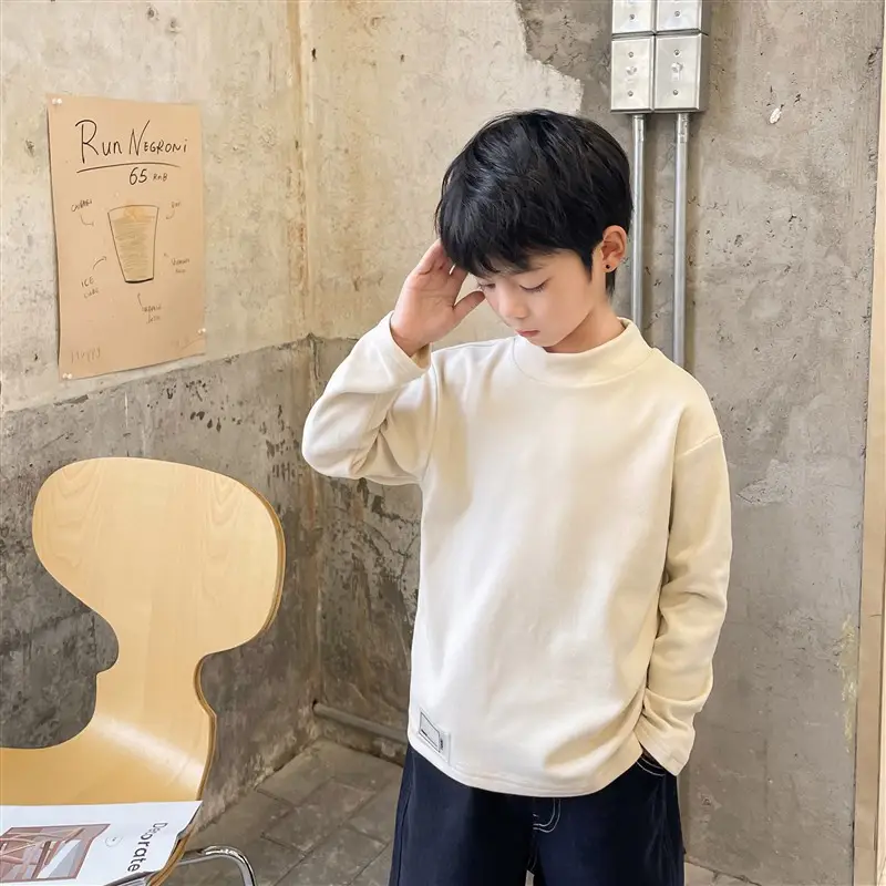 Kids Orange Hoodie with Logo for Boys Autumn Winter Wear - Image 8
