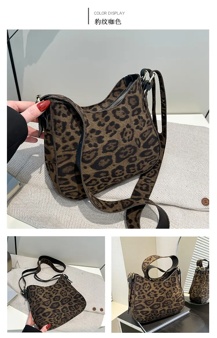 Vintage Leopard Print Wide Strap Tote Bag Women 2024 — feature 12
