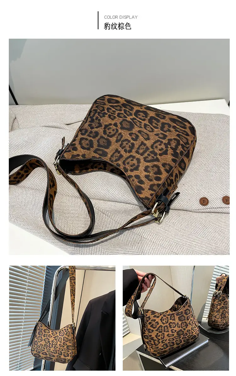 Vintage Leopard Print Wide Strap Tote Bag Women 2024 — feature 13