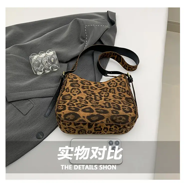 Vintage Leopard Print Wide Strap Tote Bag Women 2024 — feature 6