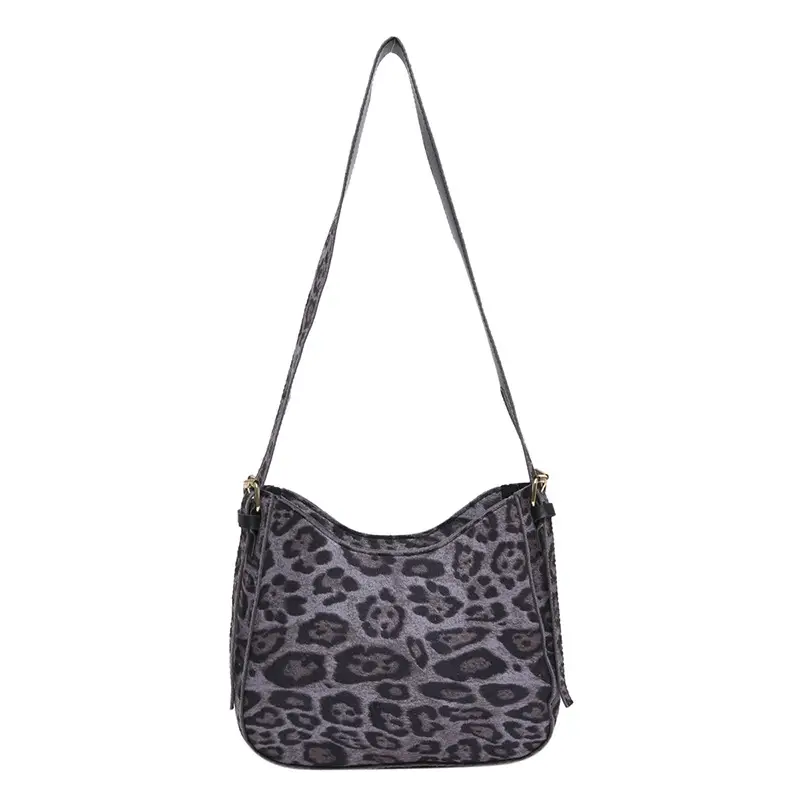 Vintage Leopard Print Wide Strap Tote Bag Women 2024 - Image 2