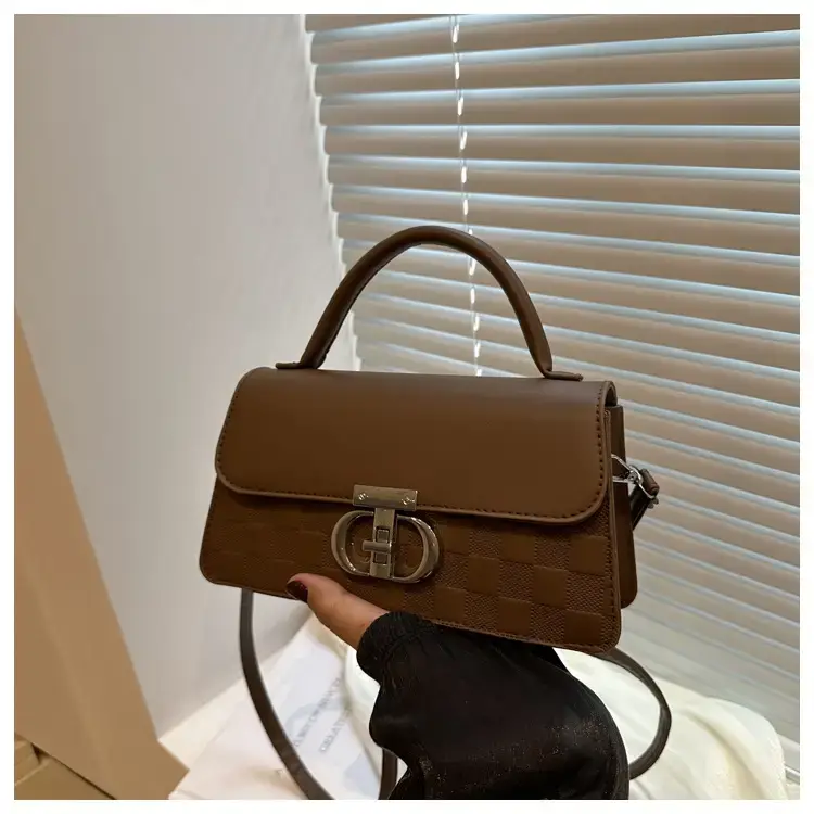 White Textured Lock Shoulder Bag for Women — feature 18