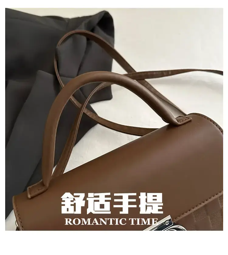 White Textured Lock Shoulder Bag for Women — feature 6