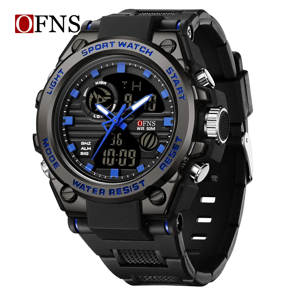 O'Fannie Luminous Waterproof Sports Watch Black - Image 3