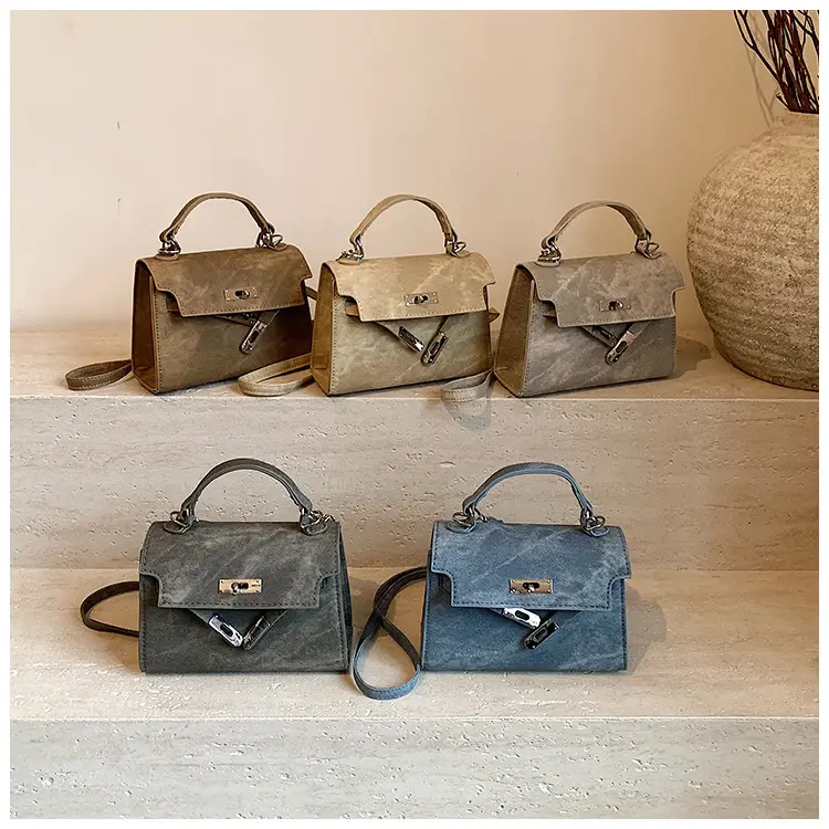 Women's Grey Velvet Shoulder Bag 2024 New Style — feature 10