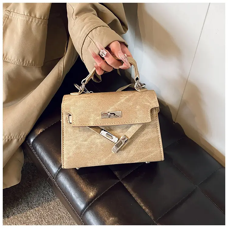 Women's Grey Velvet Shoulder Bag 2024 New Style — feature 24