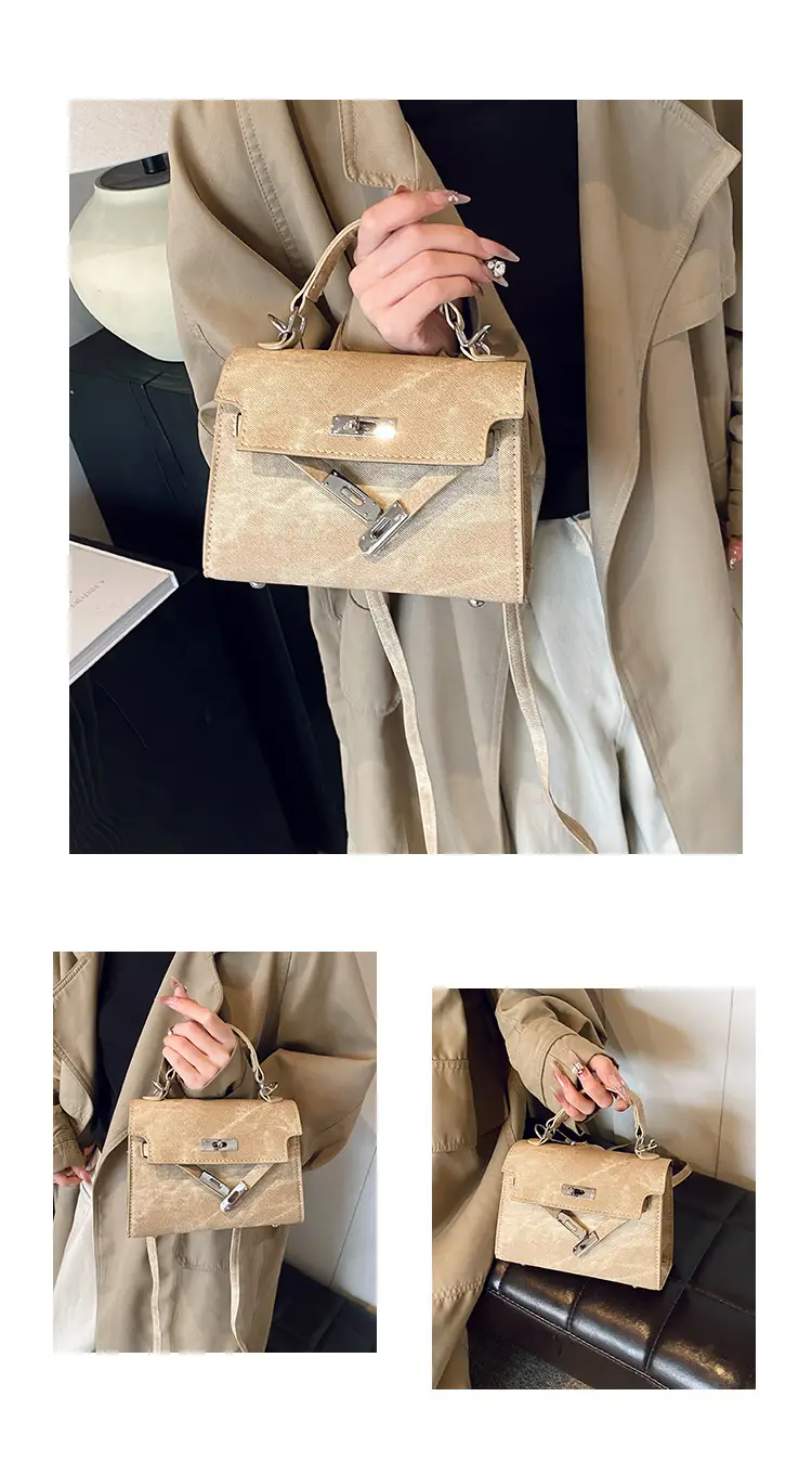 Women's Grey Velvet Shoulder Bag 2024 New Style — feature 25