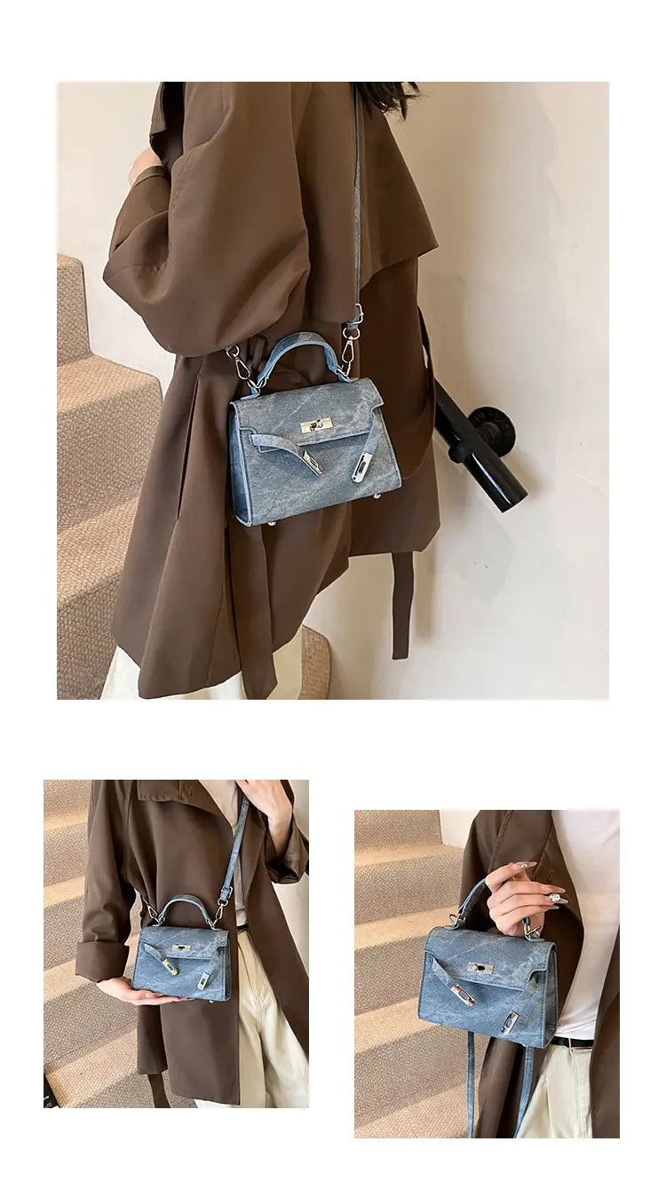 Women's Grey Velvet Shoulder Bag 2024 New Style — feature 29