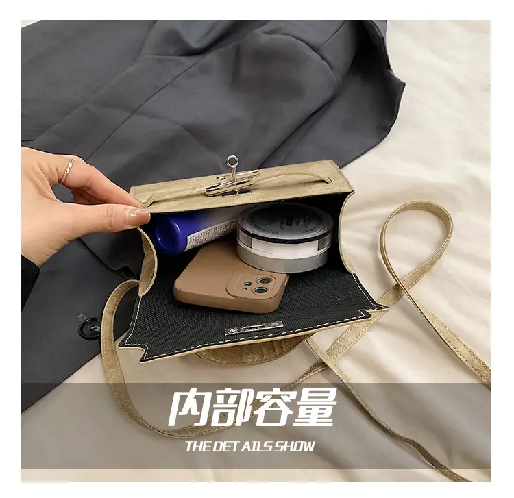 Women's Grey Velvet Shoulder Bag 2024 New Style — feature 3