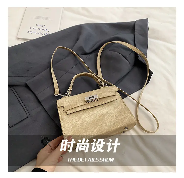 Women's Grey Velvet Shoulder Bag 2024 New Style — feature 5