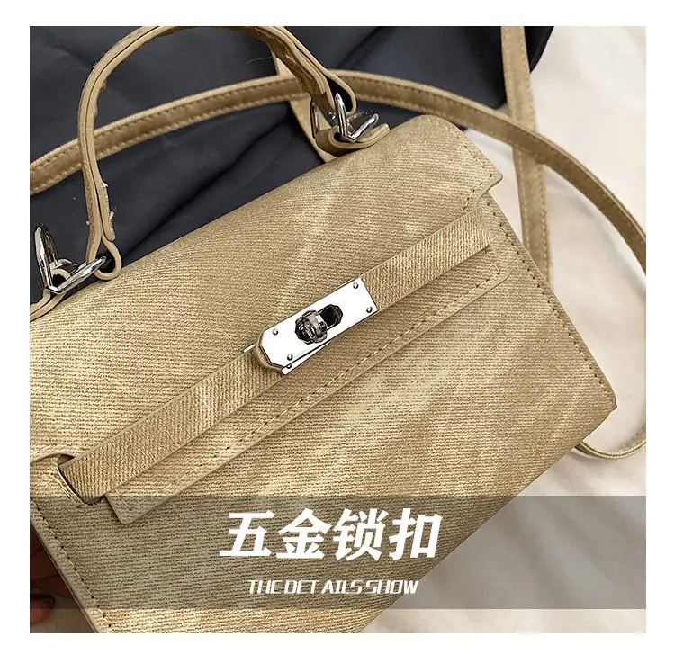Women's Grey Velvet Shoulder Bag 2024 New Style — feature 7