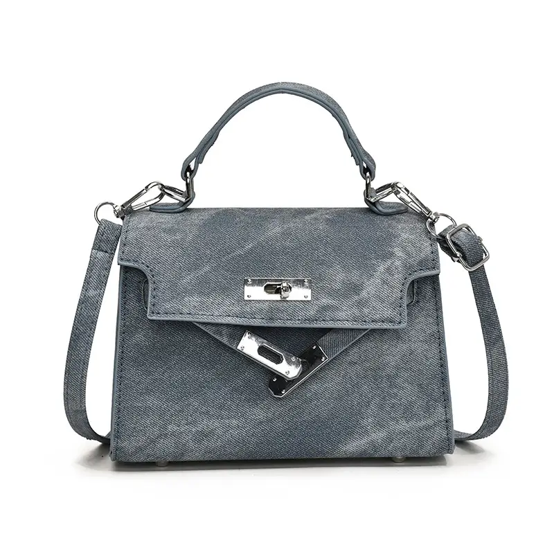 Women's Grey Velvet Shoulder Bag 2024 New Style - Image 5
