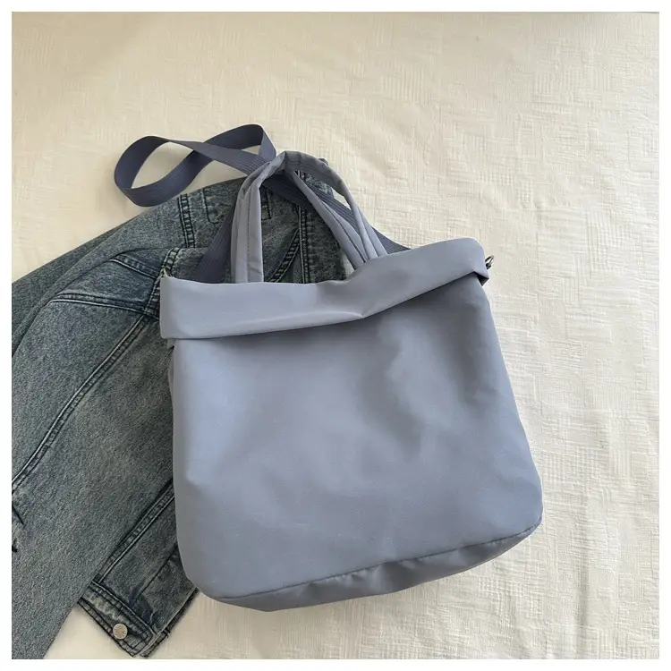 Women's Large Capacity Shoulder Crossbody Bag Blue Nylon — feature 8