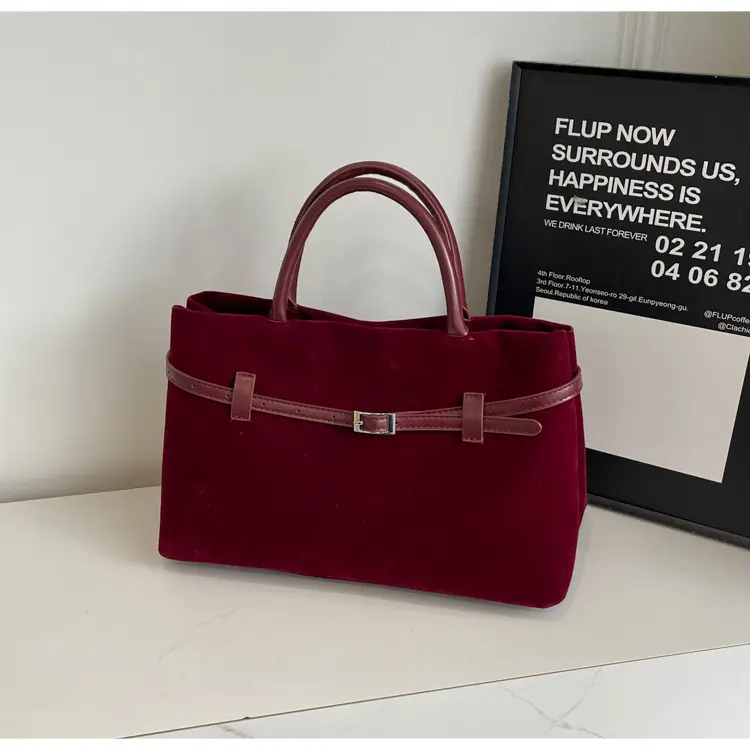 Women Frosted Red Shoulder Bag Large Capacity 2026 — feature 42