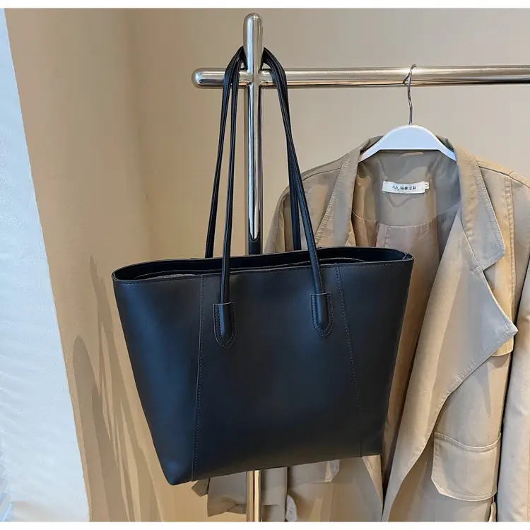 Large Capacity Solid Color Shoulder Bag for Women — feature 10