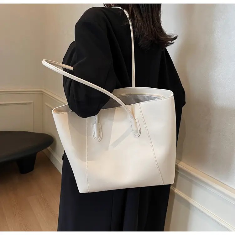 Large Capacity Solid Color Shoulder Bag for Women — feature 38