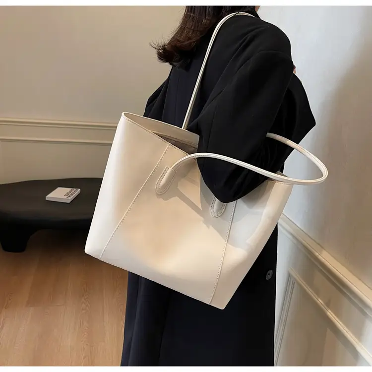 Large Capacity Solid Color Shoulder Bag for Women — feature 39