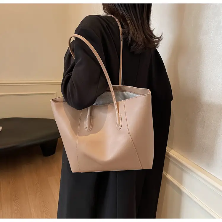 Large Capacity Solid Color Shoulder Bag for Women — feature 41