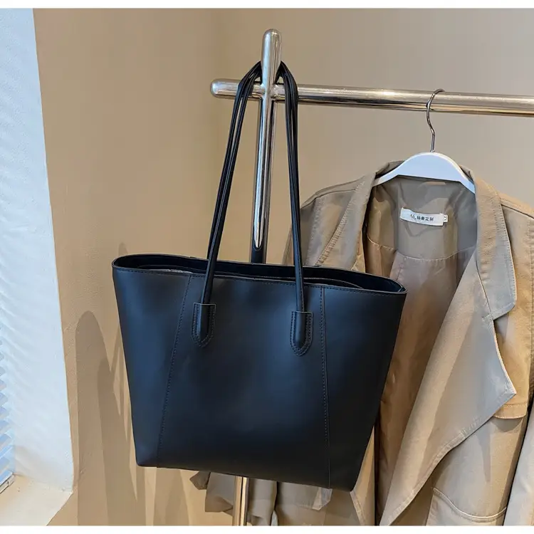 Large Capacity Solid Color Shoulder Bag for Women — feature 9