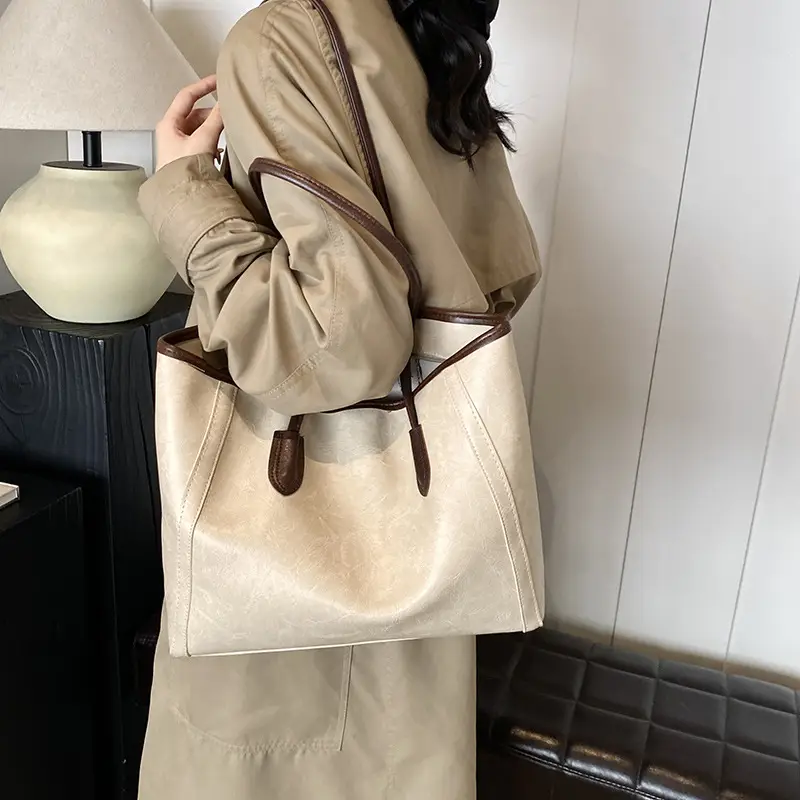 Vintage Textive Shoulder Tote Bag for Women 2024 - Image 11