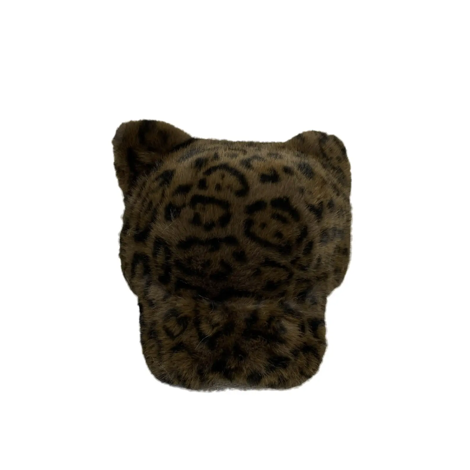 Japanese Winter Leopard Bear Ear Cap Soft Warm Women - Image 9