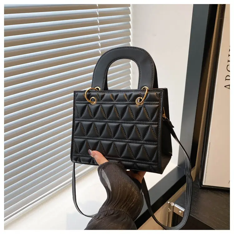 Black Rhombic Shoulder Crossbody Bag for Women 2024 — feature 23