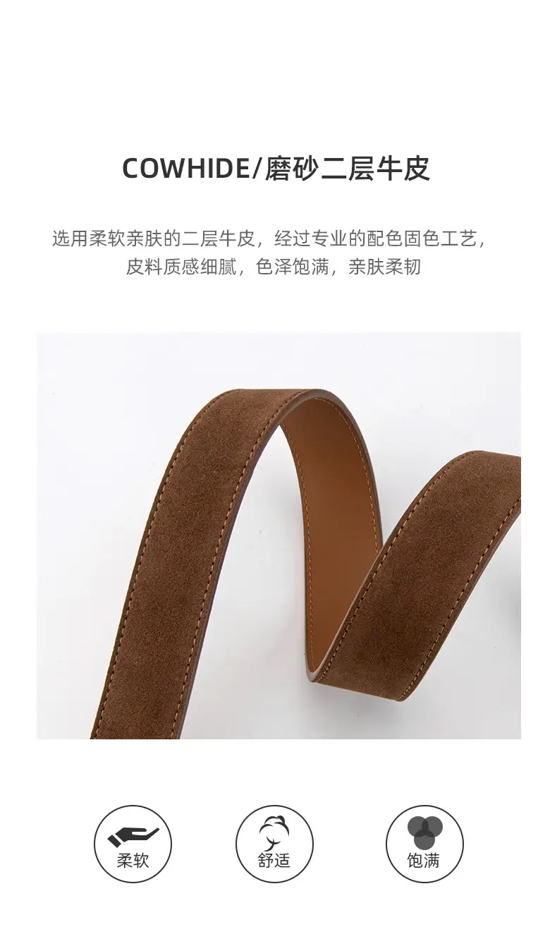 New Ins Style Genuine Leather Belt Women's Fashion High-end All-match Pants Decorative Belt Women's Cross-border Wholesale — feature 5