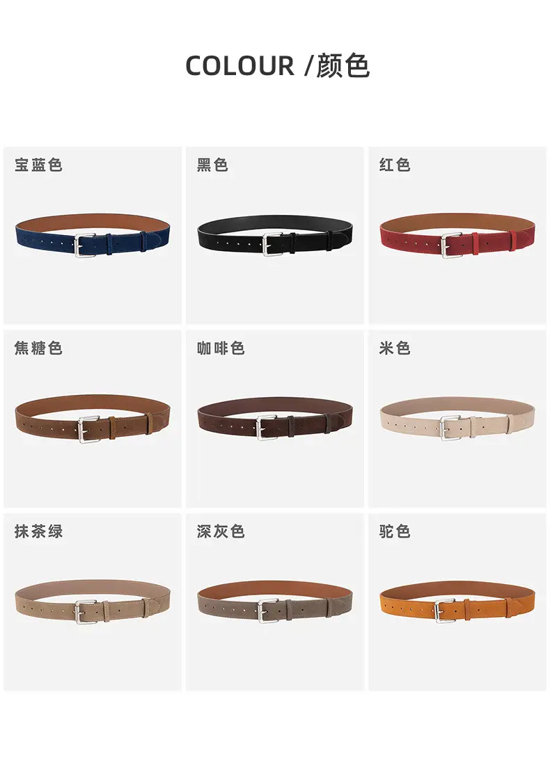 New Ins Style Genuine Leather Belt Women's Fashion High-end All-match Pants Decorative Belt Women's Cross-border Wholesale — feature 8