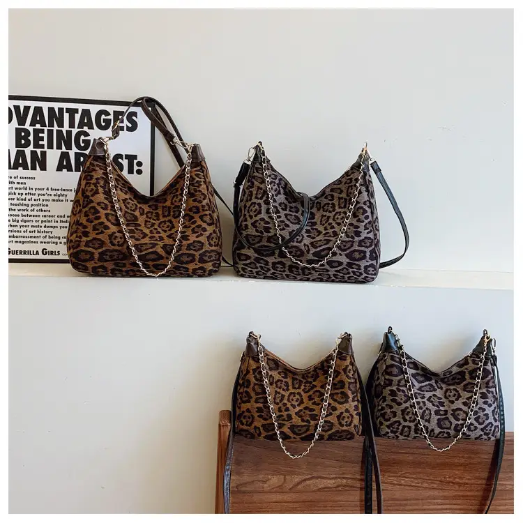 Leopard Print Chain Shoulder Bag for Women — feature 16