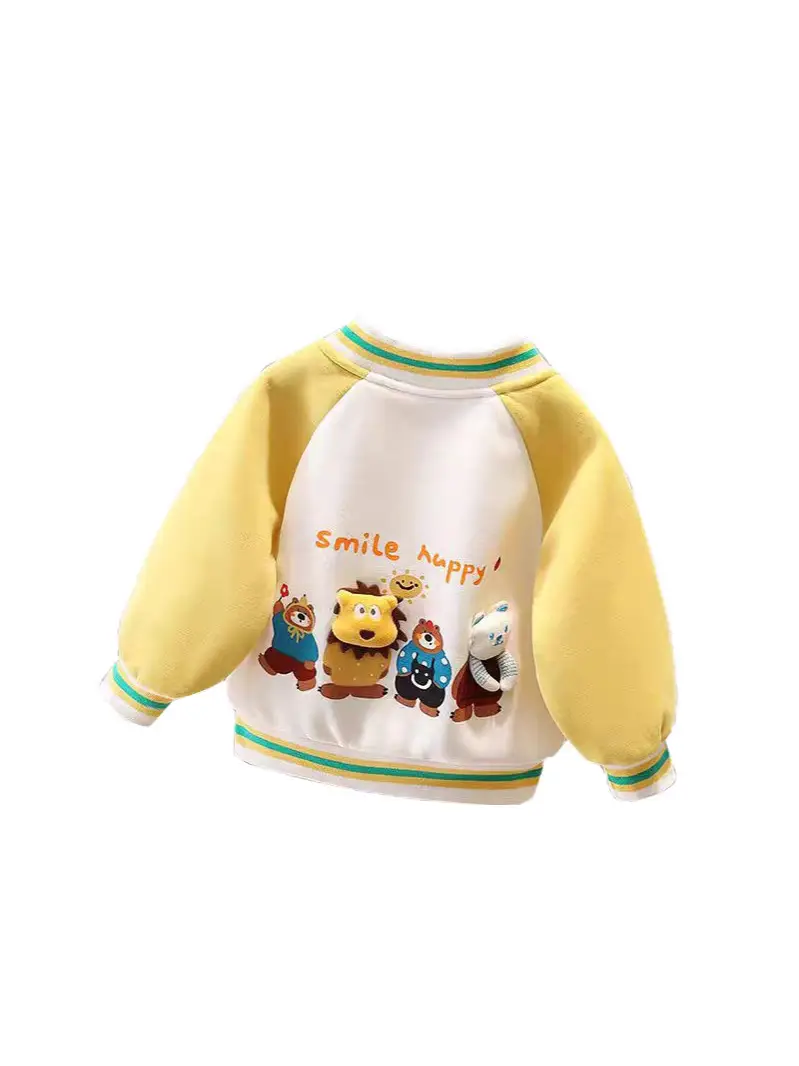 Children's Baseball Uniform Jacket Spring & Fall 2025 New Style Kidsren's Baby Style Jacket Boys and Girls Cute Autumn Tops