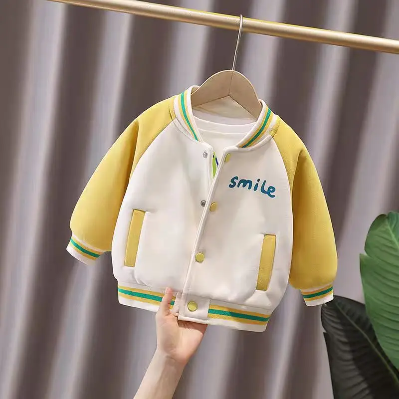 Children's Baseball Uniform Jacket Spring & Fall 2025 New Style Kidsren's Baby Style Jacket Boys and Girls Cute Autumn Tops — feature 3