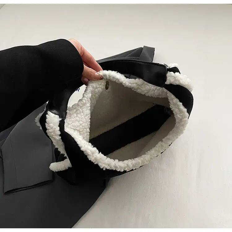 Brown Plush Shoulder Bag for Women New Cross-Border Fashion — feature 62