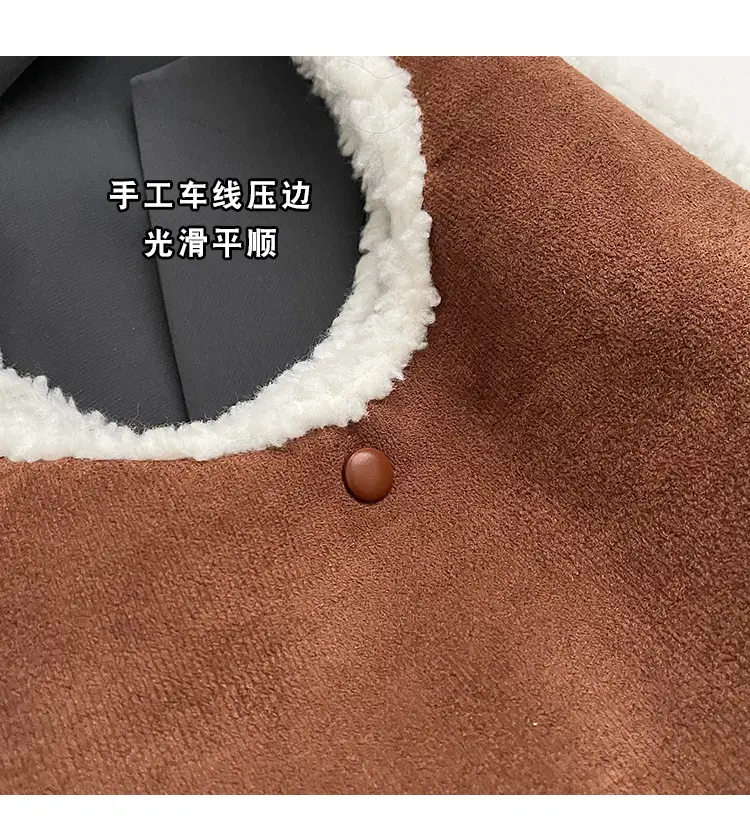 Brown Plush Shoulder Bag for Women New Cross-Border Fashion — feature 7