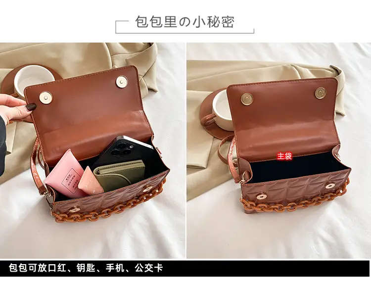 French Acrylic Chain Commuter Bag for Women — feature 2